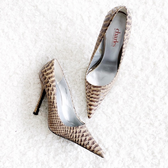 Charles David Shoes - Charles by Charles David Maxx Snake-Print Pumps